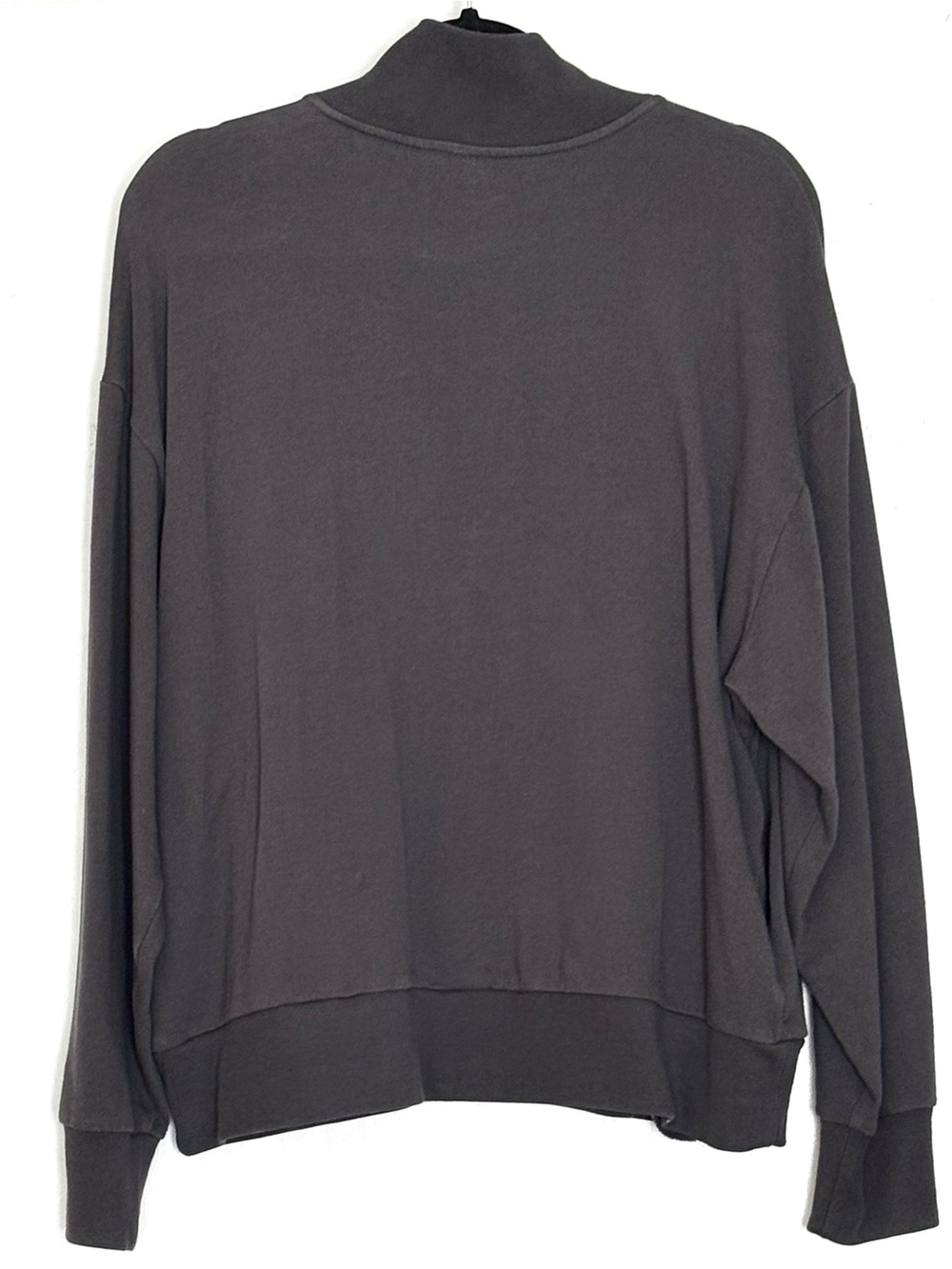 Gap Factory Half-Zip Mockneck Sweatshirt Soft Black Size L - Picture 3 of 6